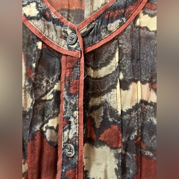 ⚫️ BOGO Sandwich ladies drawstring button up blouse size 42 - Picture 5 of 8